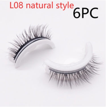 Reusable 3D Mink Lashes Natural False Eyelashes Self Adhesive Fake Glue Free Makeup Eyelash Extension Silk Reusable 3D Mink Lashes Natural False Eyelashes Self Adhesive Fake Glue Free Makeup Eyelash Extension Silk